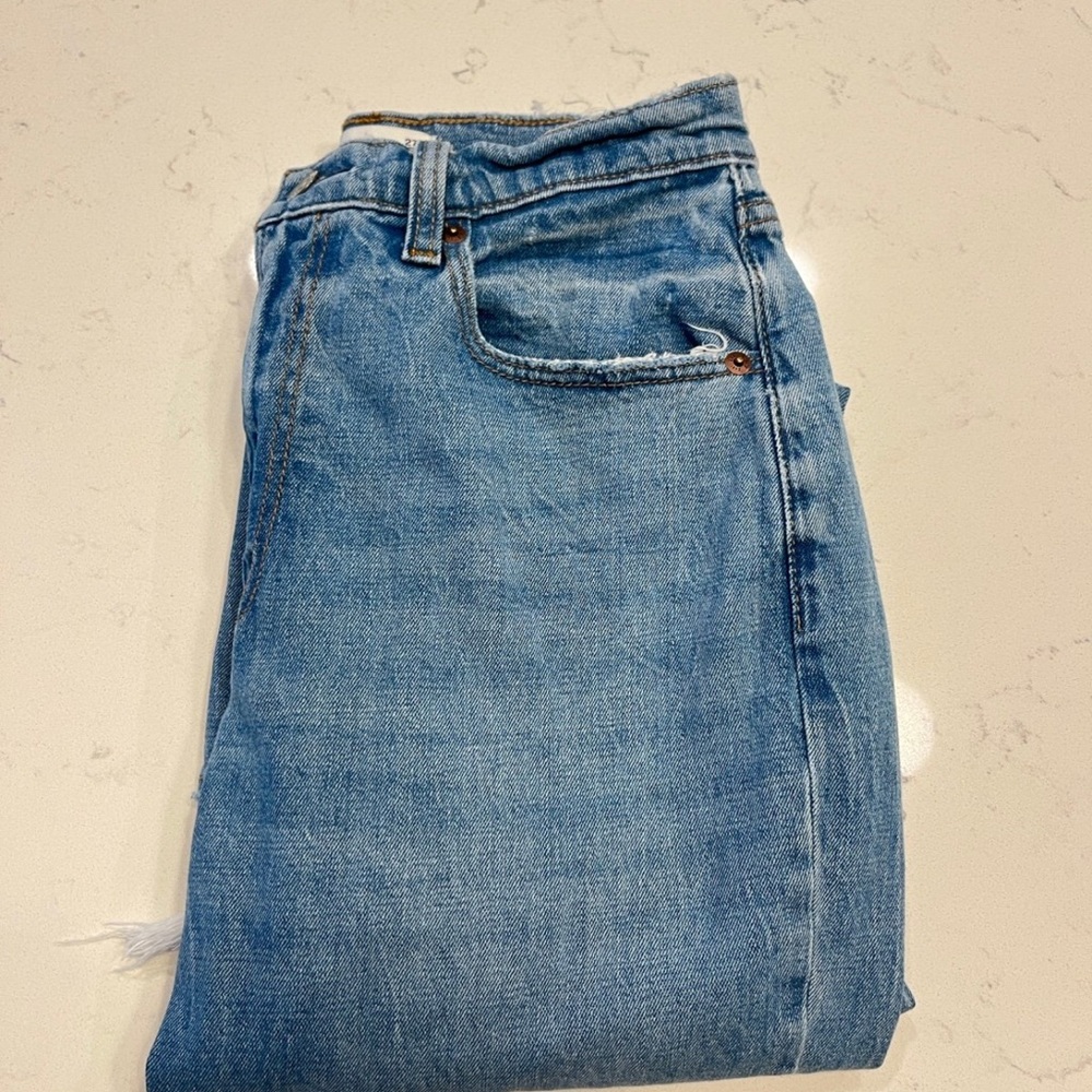 Abercrombie & Fitch Light Blue Straight Leg Jeans